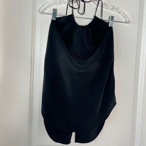 Rag & Bone 100% Silk Black Halter Top Size S – Minimalist Luxe Blouse